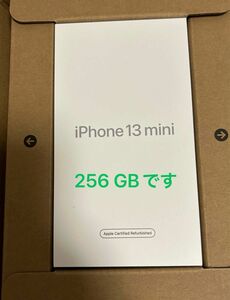 Apple iPhone13mini 256GB ミッドナイト Midnight 黒 未使用品 認定整備品