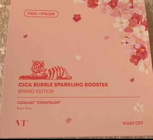 VT コスメティック　さくら　CICA シカ　バブルスパークリングブースター　炭酸パック　10包　BUBBLE SPARKLING BOOSTER スプリング限定　