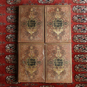  foreign book Freed lihi* phone *sila-Schiller 1879 year 4 pcs. 19 century stone board copper version gorgeous equipment number German Germany classic principle poetry person philosophy thought old book 