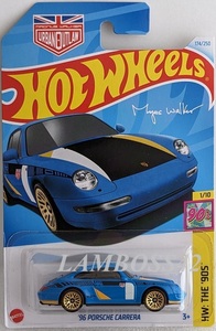2024 #174 ホットウィール '96 Porsche Carrera 96 ポルシェ カレラ Hot Wheels HW The 90s 1/10 NEW 日本未発売