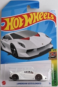 2024 #204 ホットウィール Lamborghini Sesto Elemento ランボルギーニ セストエレメント Hot Wheels HW Exotics 4/10 NEW 日本未発売