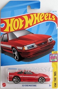 2024 #194 ホットウィール '92 Ford Mustang 92 フォード マスタング Hot Wheels HW The 90s 3/10 NEW 日本未発売