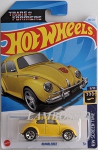2024 #186 ホットウィール Bumblebee バンブルビー Transformers トランスフォーマー Hot Wheels HW Screen Time 日本未発売 VW Beetle