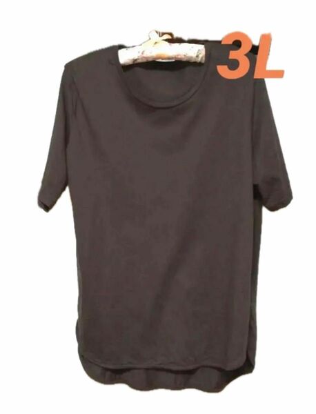 ひんやり効果 ブラウン Tシャツ 3Lサイズ