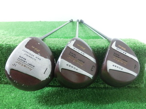 ♪Wilson ウィルソン Aviator WA-375 1W/3W/4W ドライバー/フェアウェイウッド 3点セット 11/15/20° /純正 シャフト FLEX-R H1798♪