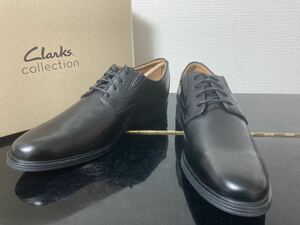 新品Clarks(クラークス) ウィドンプレインレースビジネスシューズブラック黒25cm本革本皮革靴皮靴ビジネスカジュアルビジカジフォーマル