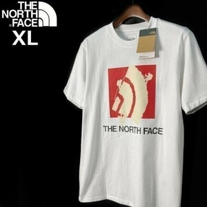 1円～!売切!【正規新品】THE NORTH FACE SHORT SLEEVE LOGO PLAY TEE 半袖 Tシャツ US限定 上質 男女兼用 アウトドア(XL)白 180902-15