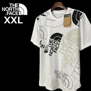 1円～!売切!【正規新品】THE NORTH FACE◆S/S GRAPHIC INJECTION TEE 半袖 Tシャツ US限定 グラフィック 男女兼用 登山(XXL)白 180902-15