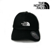 1円～!売切!【正規新品】THE NORTH FACE Backyard Ball Cap 帽子 キャップ US限定 ハーフドームロゴ刺繍 カジュアル(OS)黒 180623-15_画像1