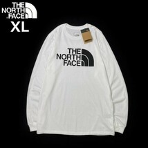 1円～!売切!【正規新品】THE NORTH FACE◆L/S HALF DOME TEE 長袖 Tシャツ ロンT US限定 ハーフドームロゴ 男女兼用(XL)白 180902-5_画像3