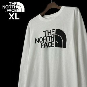 1円～!売切!【正規新品】THE NORTH FACE◆L/S HALF DOME TEE 長袖 Tシャツ ロンT US限定 ハーフドームロゴ 男女兼用(XL)白 180902-5