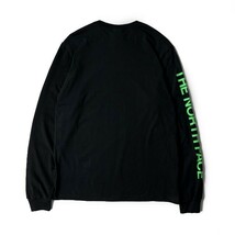 1円～!売切!【正規新品】THE NORTH FACE◆L/S HIT GRAPHIC TEE 長袖 Tシャツ ロンT US限定 2023最新 袖ロゴ 男女兼用(L)黒 180902-23_画像7