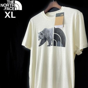 1円～!売切!【正規新品】THE NORTH FACE◆S/S TRIBLEND BEAR TEE 半袖 Tシャツ US限定 ベアー クマ ビッグロゴ アウトドア(XL)白 180902-15