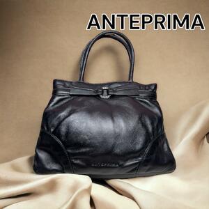 ubj17 ANTEPRIMA Anteprima black leather bag 