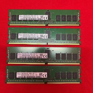 【4枚/64GB】 SAMSUNG DDR4 16GB 2666MHz ECC Registered デスクトップ用 メモリ