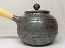 純銀 急須 茶道具 茶器 約246g 時代物 横手急須 煎茶道具 _画像3