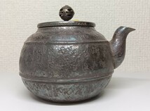 純銀 急須 茶道具 茶器 約246g 時代物 横手急須 煎茶道具 _画像4