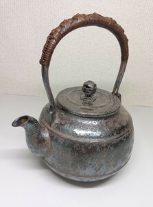 純銀 急須 茶道具 茶器 約 444g 時代物 煎茶道具 