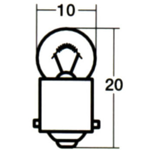 12Vメーター球1.7Wパネル・シグナルランプ球スタンレー