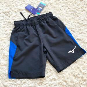  new goods unused MIZUNO Mizuno Cross shorts black blue 120cm Junior boys short pants short bread jersey black man 