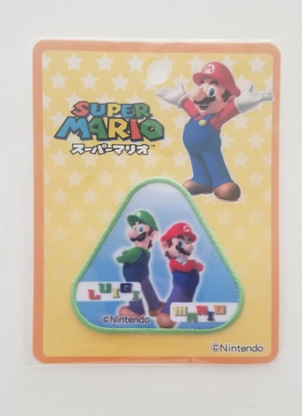 マリオ&ルイージ　ワッペン　アイロン　スーパーマリオ