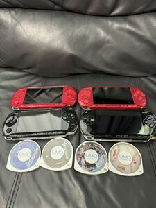 ジャンクPSP 本体 PSP1000 PSP3000 4台　カセット付き