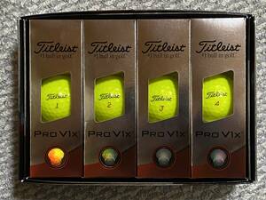 【最新】2023年モデル！■Titleist（タイトリスト） NEW PRO V1x BALL（ニュー プロ V1x ボール）／イエロー／日本正規品■〔1ダース〕