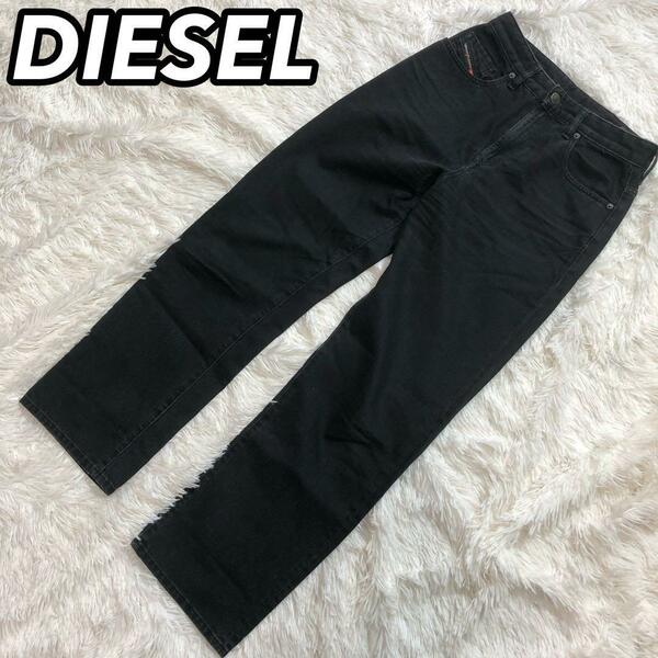 DIESEL ディーゼル D-REGGY デニムパンツ ジーンズ パン ワイド ズボン 黒色 ブラック レディース 女性 W25 jogg ジョグ