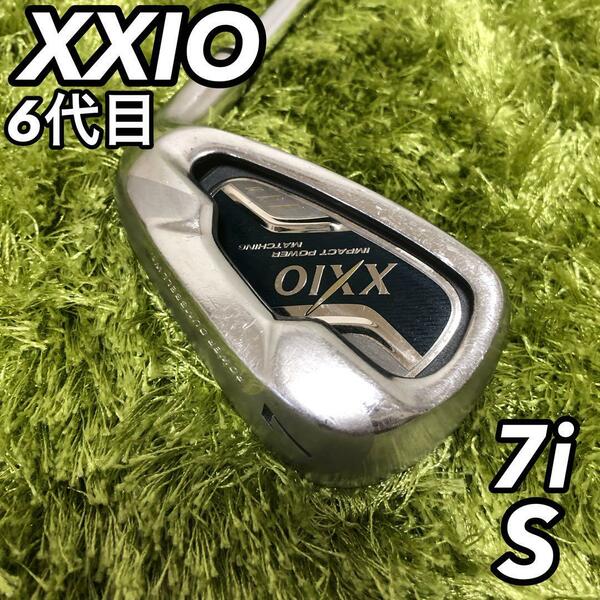 XXIO ゼクシオ ６代目 メンズゴルフ 男性 ７番アイアン 7i 単品 単体 右利き用 S スチール 初心者 N.S.PRO 950GH