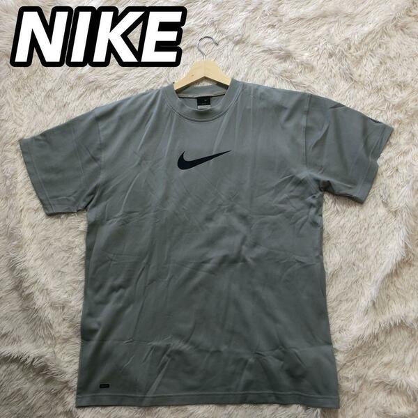 NIKE ナイキ Tシャツ スポーツウェア インナー DRY FIT ドライフィット トレーニング グレー XXL 大きめ ビッグシルエット オーバーサイズ