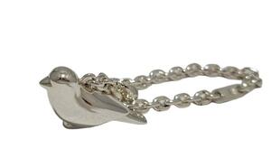  Hermes key chain key holder bag charm SV925 small bird bird accessory silver made HERMES [ used ]