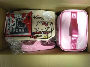 サンリオ キティちゃん レア ぬいぐるみ バニティ セット まとめ売り 長財布 サンダル 新品