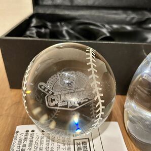 阪神タイガース 2023年リーグ優勝記念品 ガラス時計及びボール ケース付き 未使用の画像4