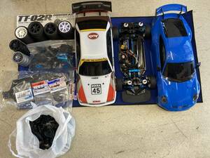 タミヤ　TAMIYA 1/10　ツーリングカー　TT-02R ポルシェ911GT3 1991 アウディV8ツーリング 各ボディ　タイヤ　オプション付　中古品