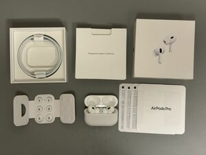 AirPodsPro第二世代 本体ケース左右イヤホンMQD83J/A 本体含めて付属品全て未使用 Apple