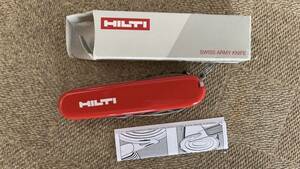 【未使用品】HILTI ヒルティ アーミーナイフ② ※ビクトリノックスとHILTIのコラボ商品