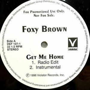 12　米　プロモ　Foxy Brown/Get Me Home/Violator DEF107-1