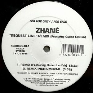 12　米　Zhane Featuring Queen Latifah/Request Line (Remix)/Motown 422860643-1