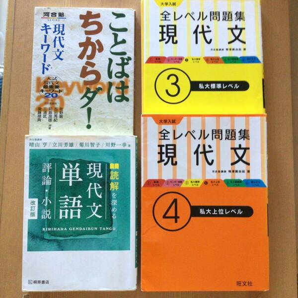 送料無料 4冊セット 現代文 大学受験 大学入試 高校