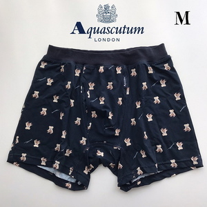 定価3960円【Mサイズ】〈Aquascutum〉アクアスキュータム ボクサーパンツ 日本製 レナウン 紳士 高級 ベアーズ　ボクサーブリーフ ベア