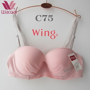 C75 ワコールWing ブラジャー ストラップレスブラ　1/2カップ ブラ ワコール C75