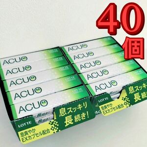 ロッテ LOTTE　 アクオ　ACUO グリーンミント　40個