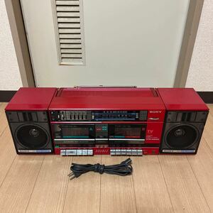 SONY Sony radio-cassette CFS-W600 electrification has confirmed Junk 