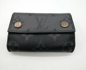 ■ルイヴィトン M45417 ディスカバリー コンパクトウォレット モノグラム エクリプスリバース 財布 RFID搭載 LOUIS VUITTON