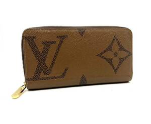 ■【美品】Louis Vuitton ルイヴィトン M69353 ジッピー ウォレット モノグラム ジャイアントリバース ラウンドファスナー 長財布 ICチップ