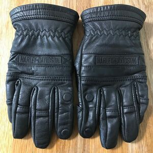 Harley-Davidson Gloves used ハーレーダビッドソン レザーグローブ Sサイズ ユーズド 左手補修あり