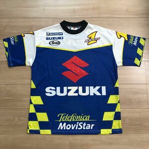 SUZUKI KENNY 1 Movistar T-shirt used スズキ モビスター メッシュ Tシャツ Lサイズ 古着