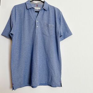 pm515.2 avail basic アベイル ベーシック 半袖ポロシャツ シンプル ブルー 青 メンズ 紳士 XL 夏服 麻