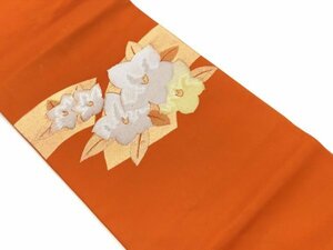 092856# 【1円～】花模様織出し名古屋帯