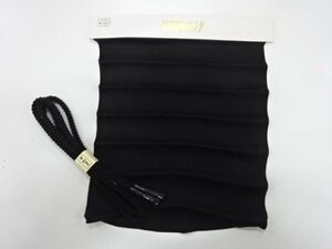 092310# 【1円～】未使用品　正絹　流水に菊模様織出し喪服用帯揚げ・帯締めセット